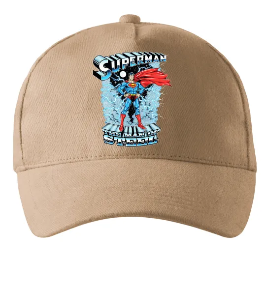 Кепка The man of steel Песочный фото