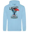 Мужская толстовка (худи) The man of steel Голубой фото
