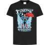 Дитяча футболка The man of steel Чорний фото