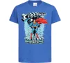 Дитяча футболка The man of steel Яскраво-синій фото