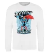 Свитшот The man of steel Белый фото