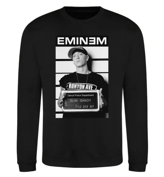 Свитшот Eminem in police Черный фото