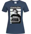 Женская футболка Eminem in police Темно-синий фото