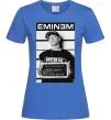 Женская футболка Eminem in police Ярко-синий фото