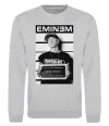 Свитшот Eminem in police Серый меланж фото