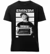 Чоловіча преміум футболка Eminem in police Чорний фото