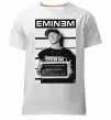 Чоловіча преміум футболка Eminem in police Білий фото