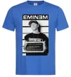 Мужская футболка Eminem in police Ярко-синий фото