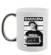 Чашка с цветной ручкой Eminem in police Серебро фото
