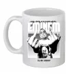 Чашка керамічна Slim shady Білий фото