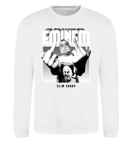 Свитшот Slim shady Белый фото