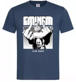 Мужская футболка Slim shady Темно-синий фото
