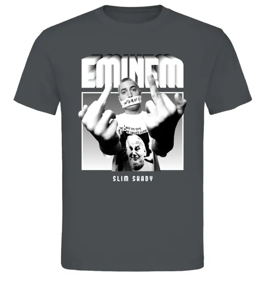 Мужская футболка Slim shady Графит фото