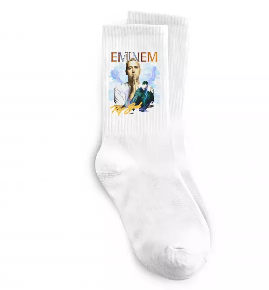 Носки Eminem Rap God Белый фото