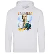 Мужская толстовка (худи) Eminem Rap God Серый меланж Мужская толстовка (худи) Eminem Rap God Серый меланж фото