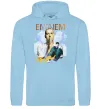Жіноча толстовка (худі) Eminem Rap God Блакитний фото