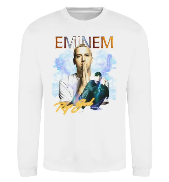 Свитшот Eminem Rap God Белый фото