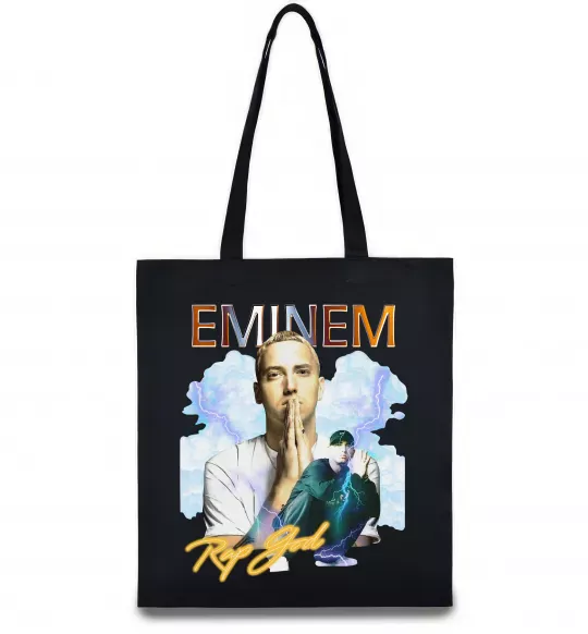 Эко-сумка Eminem Rap God Черный фото