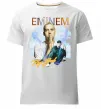 Чоловіча преміум футболка Eminem Rap God Білий фото
