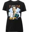 Жіноча преміум футболка Eminem Rap God Чорний фото