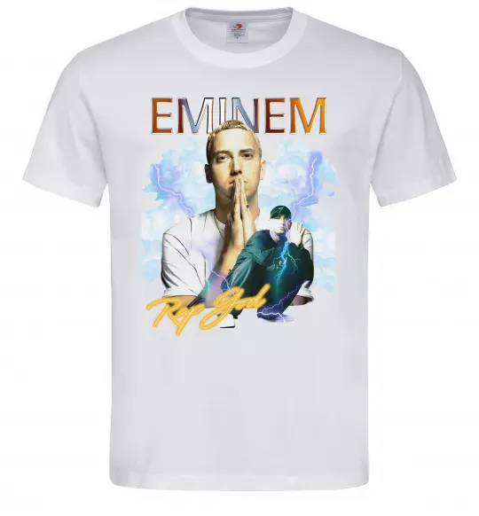 Мужская футболка Eminem Rap God Белый фото
