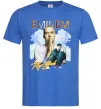 Мужская футболка Eminem Rap God Ярко-синий фото