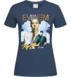 Жіноча футболка Eminem Rap God Темно-синій фото