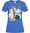 Жіноча футболка Eminem Rap God Яскраво-синій фото