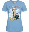 Жіноча футболка Eminem Rap God Блакитний фото