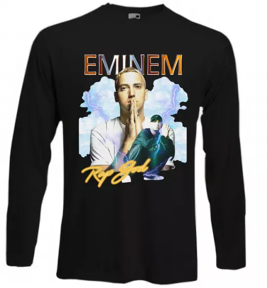 Лонгслив Eminem Rap God Черный фото