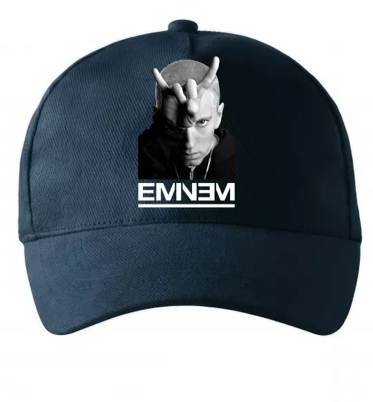 Кепка Eminem чорно-білий Темно-синий фото