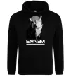 Женская толстовка (худи) Eminem чорно-білий Черный фото