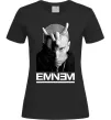 Жіноча футболка Eminem чорно-білий Чорний фото