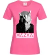 Жіноча футболка Eminem чорно-білий Яскраво-рожевий фото