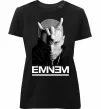 Женская премиум футболка Eminem чорно-білий Черный Женская премиум футболка Eminem чорно-білий Черный фото