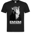 Чоловіча футболка Eminem чорно-білий Чорний фото