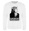 Свитшот Eminem чорно-білий Белый фото