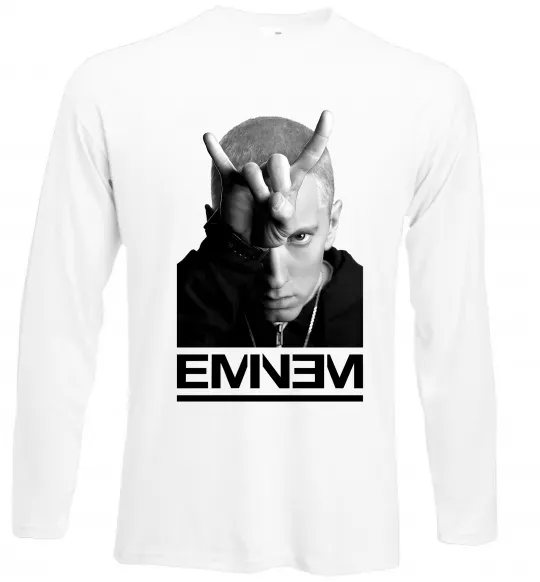 Лонгслив Eminem чорно-білий Белый фото
