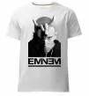 Чоловіча преміум футболка Eminem чорно-білий Білий фото