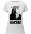 Женская премиум футболка Eminem чорно-білий Белый Женская премиум футболка Eminem чорно-білий Белый фото