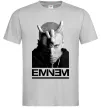 Чоловіча футболка Eminem чорно-білий Сірий фото