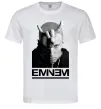 Чоловіча футболка Eminem чорно-білий Білий фото