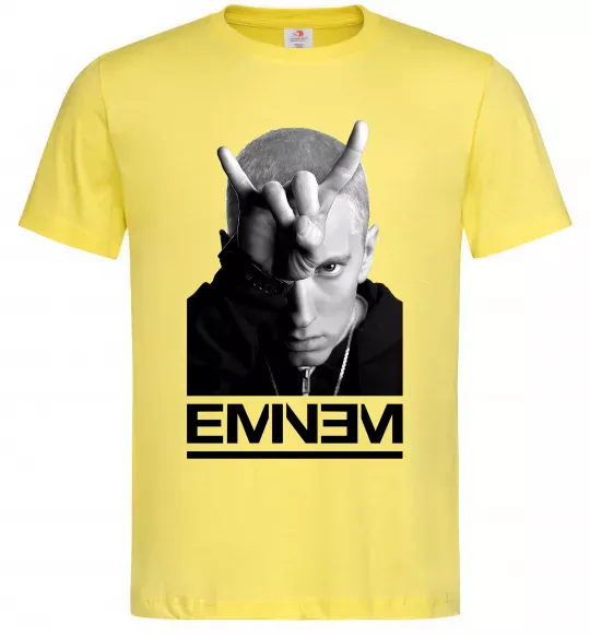 Чоловіча футболка Eminem чорно-білий Лимонний фото