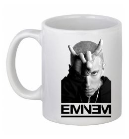 Чашка керамическая Eminem чорно-білий