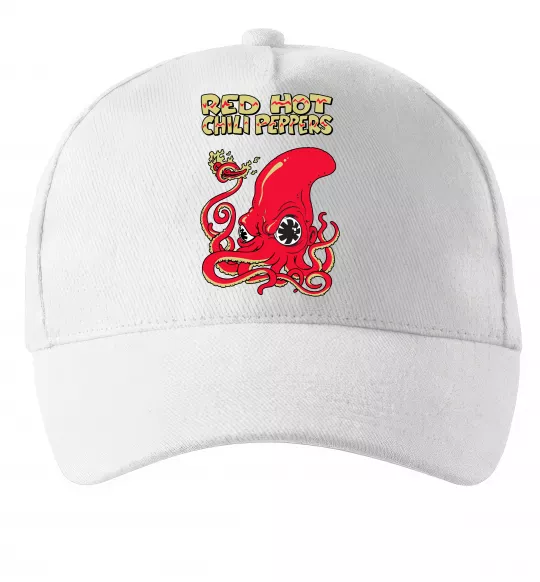 Кепка Red Hot Chili Peppers octopus Білий фото