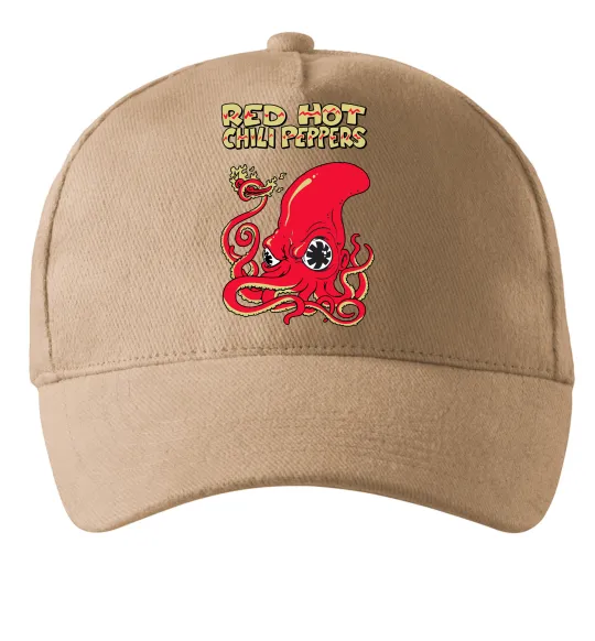 Кепка Red Hot Chili Peppers octopus Песочный фото