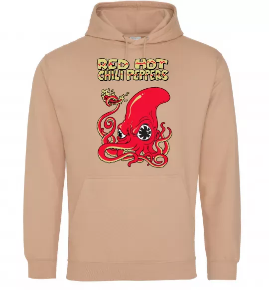 Чоловіча толстовка (худі) Red Hot Chili Peppers octopus Пісочний фото