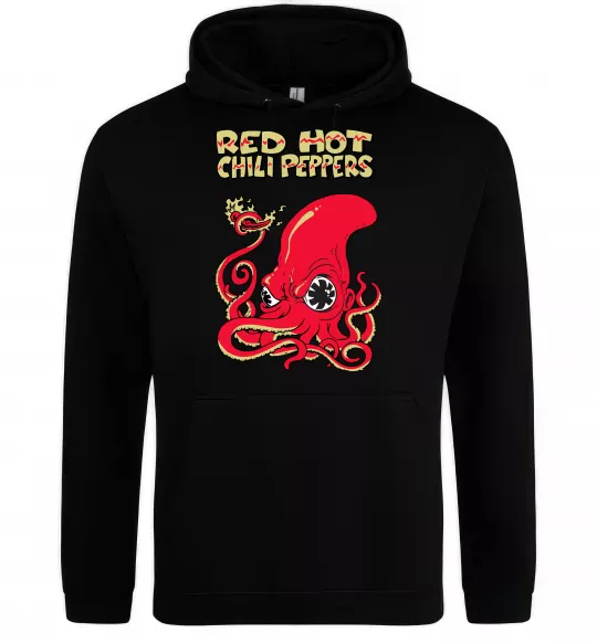 Женская толстовка (худи) Red Hot Chili Peppers octopus Черный фото