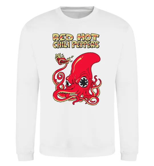 Свитшот Red Hot Chili Peppers octopus Белый фото