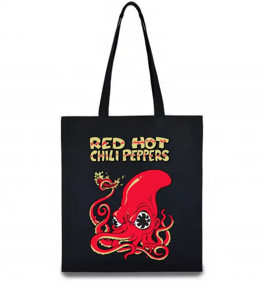 Еко-сумка Red Hot Chili Peppers octopus Чорний фото